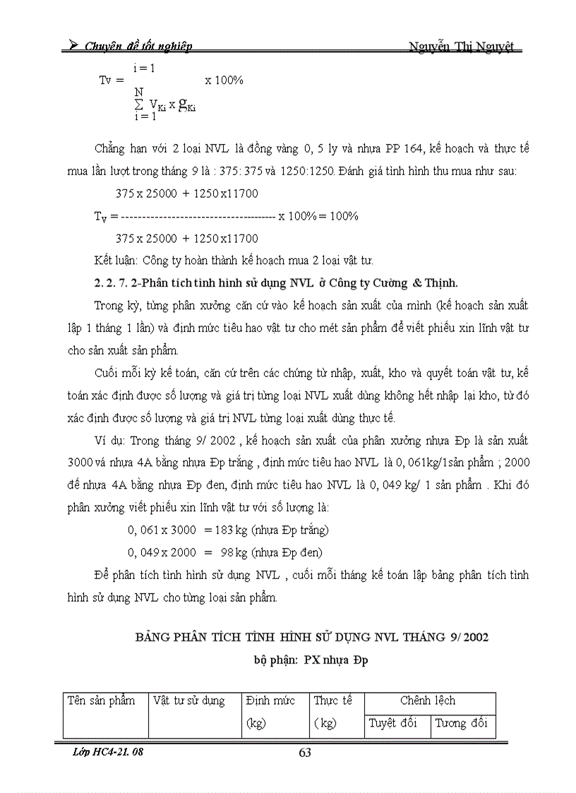 image for page Tổ chức kế toán nguyên vật liệu và phân tích tình hình cung cấp sử dụng nguyên vật liệu ở công ty Cường Thịnh 1