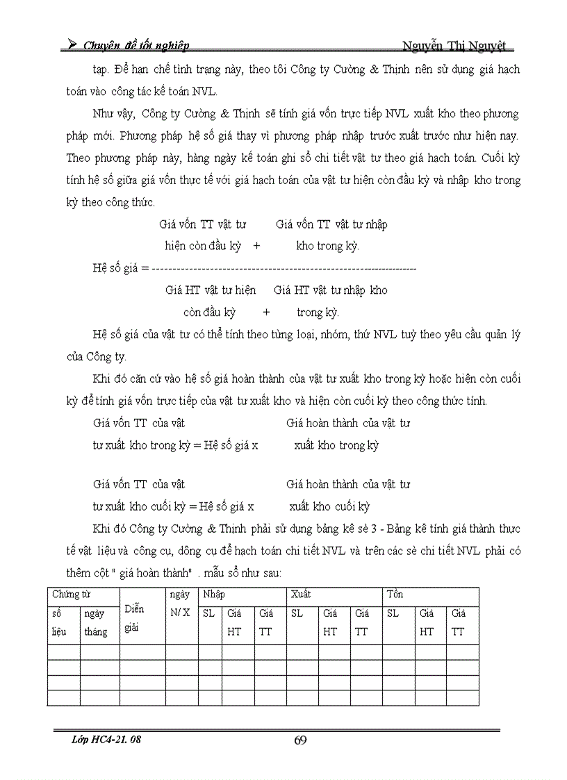 image for page Tổ chức kế toán nguyên vật liệu và phân tích tình hình cung cấp sử dụng nguyên vật liệu ở công ty Cường Thịnh 1