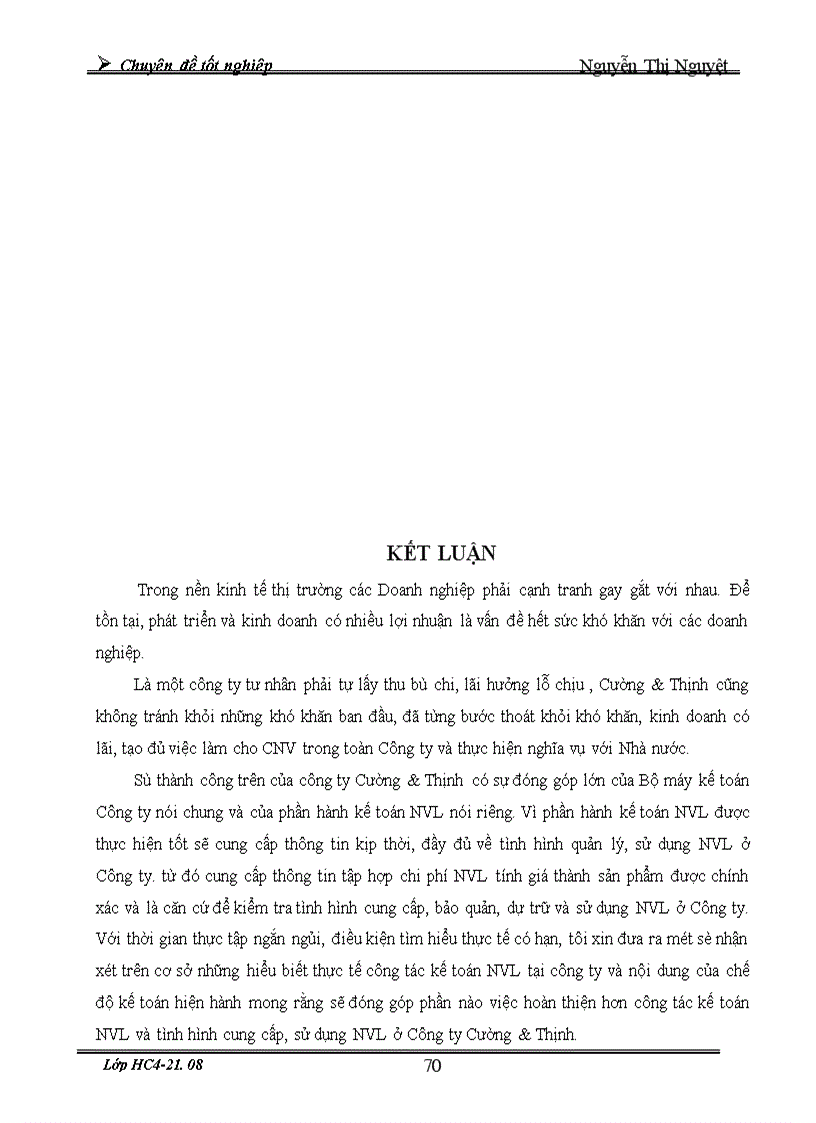 image for page Tổ chức kế toán nguyên vật liệu và phân tích tình hình cung cấp sử dụng nguyên vật liệu ở công ty Cường Thịnh 1