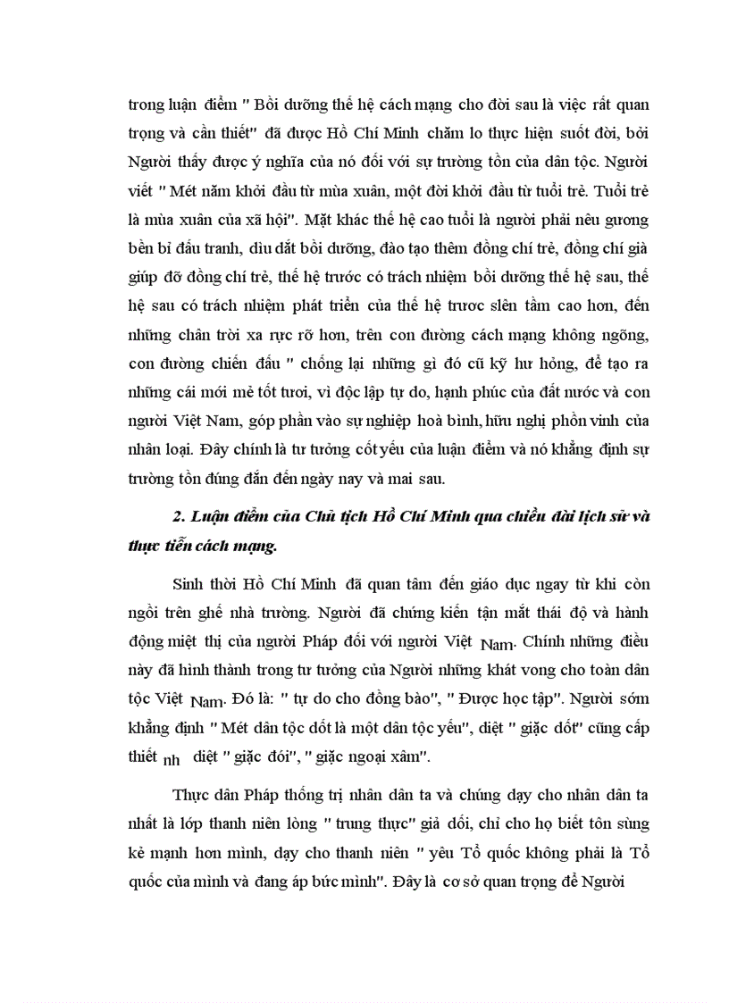 image for page Bồi dưỡng thế hệ cách mạng cho đời sau là việc rất quan trọng và cần thiết