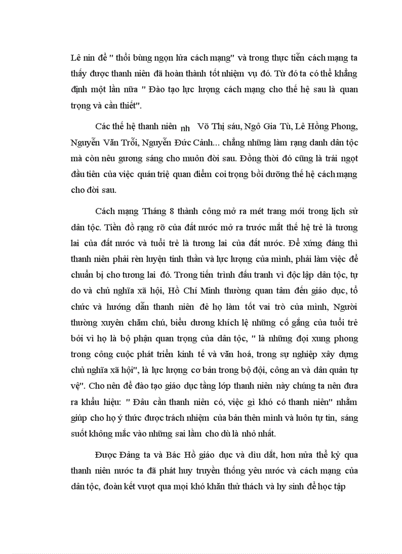 image for page Bồi dưỡng thế hệ cách mạng cho đời sau là việc rất quan trọng và cần thiết