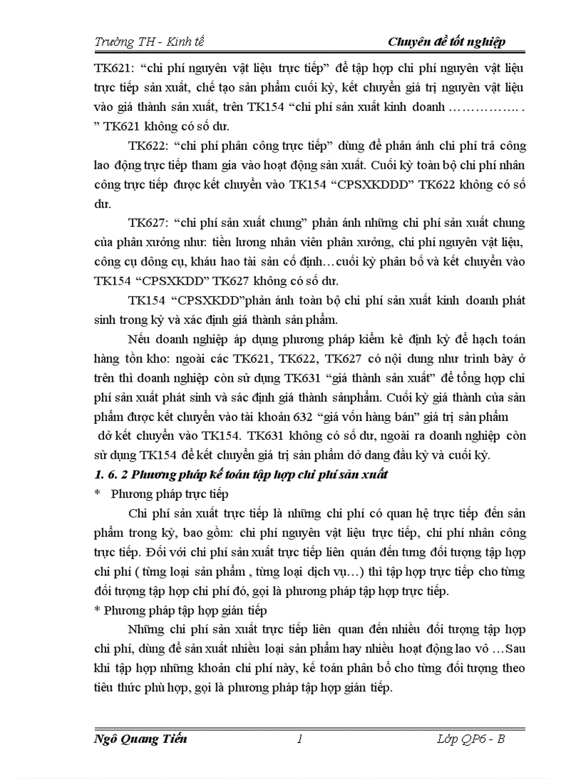 image for page Tổ chức công tác kế toán tập hợp chi phí sản xuất và tính giá thành sản phẩm 1