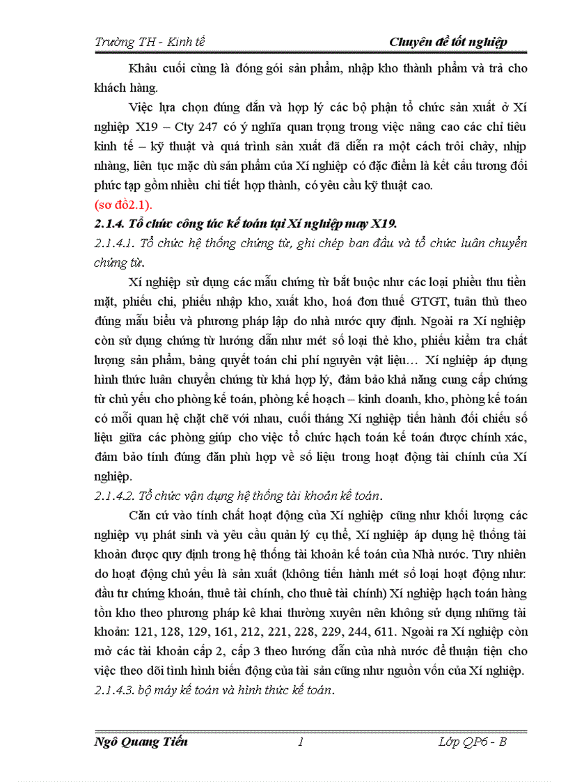 image for page Tổ chức công tác kế toán tập hợp chi phí sản xuất và tính giá thành sản phẩm 1