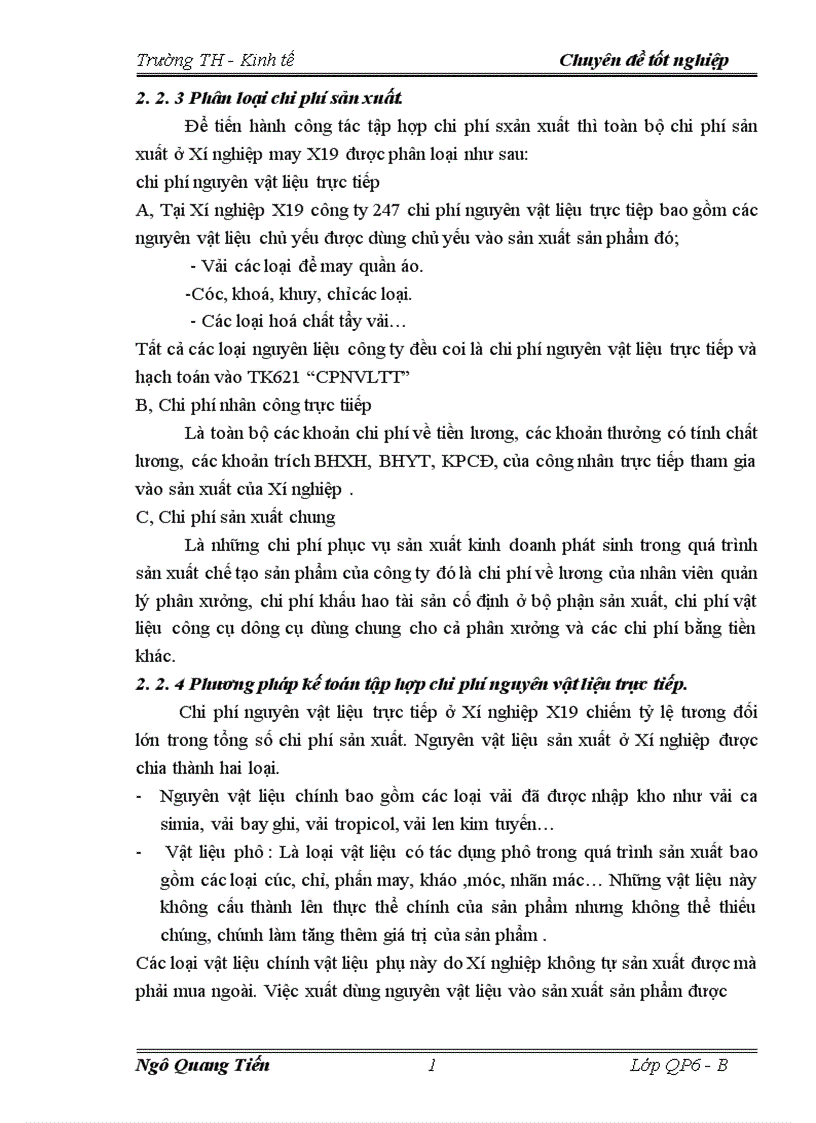 image for page Tổ chức công tác kế toán tập hợp chi phí sản xuất và tính giá thành sản phẩm 1