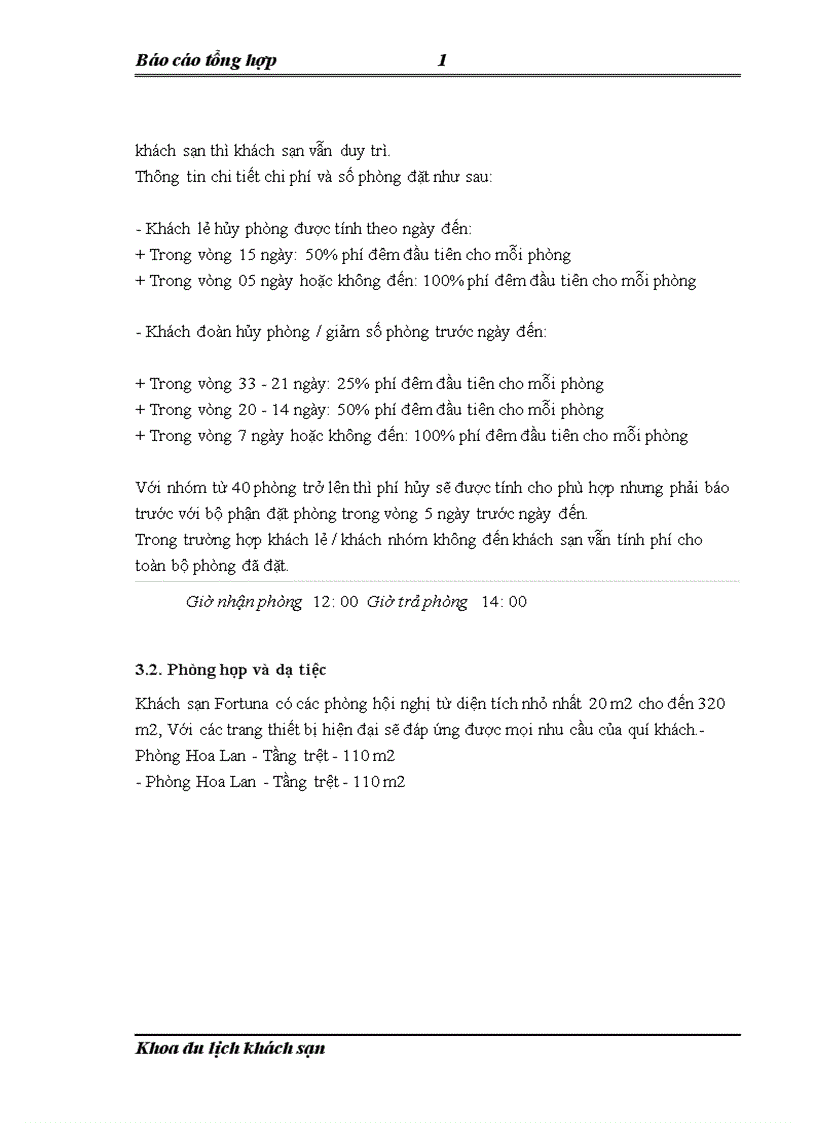 image for page Báo cáo thực tập tổng hợp về khách sạn Fortuna
