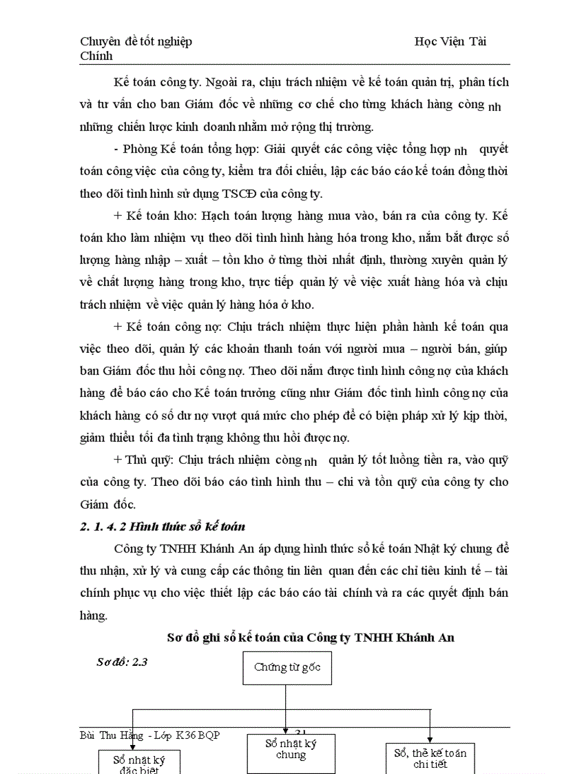 image for page Kế toán bán hàng và xác định kết quả bán hàng tại Công ty TNHH Khánh An 1