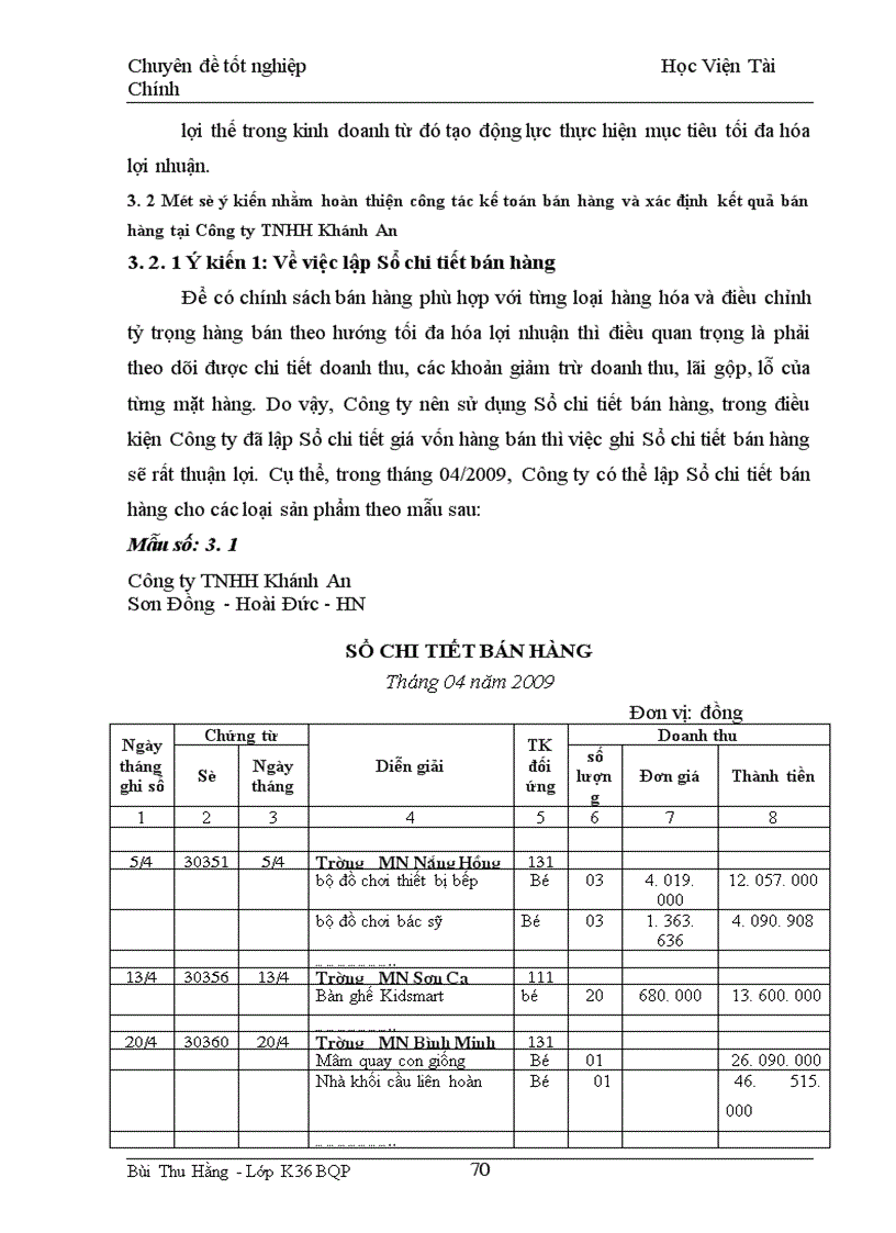 image for page Kế toán bán hàng và xác định kết quả bán hàng tại Công ty TNHH Khánh An 1