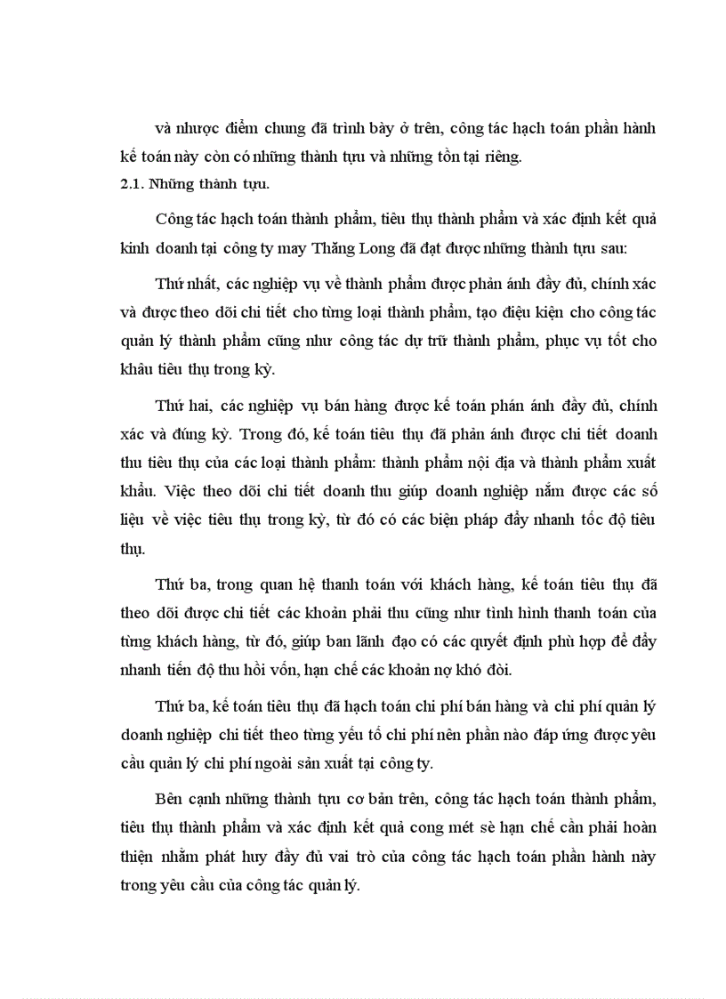 image for page Tổ chức hạch toán thành phẩm tiêu thụ thành phẩm và xác định kết quả tiêu thụ tại công ty may Thăng Long 1
