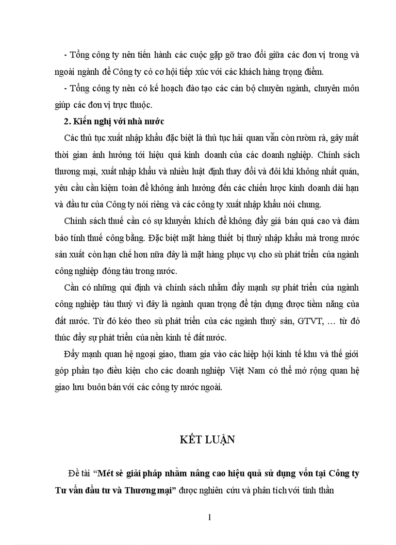 image for page Một số biện pháp nhằm nâng cao hiệu quả sử dụng vốn của Công ty Tư vấn đầu tư và Thương mại 1