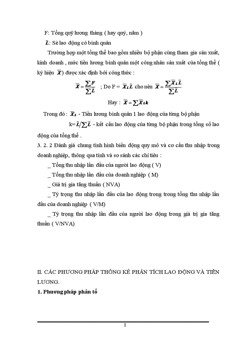 image for page Vận dụng một số phương pháp thống kê phân tích tình hình lao động và tiền lương ở Nhà máy thuốc lá Thăng Long thời kỳ
