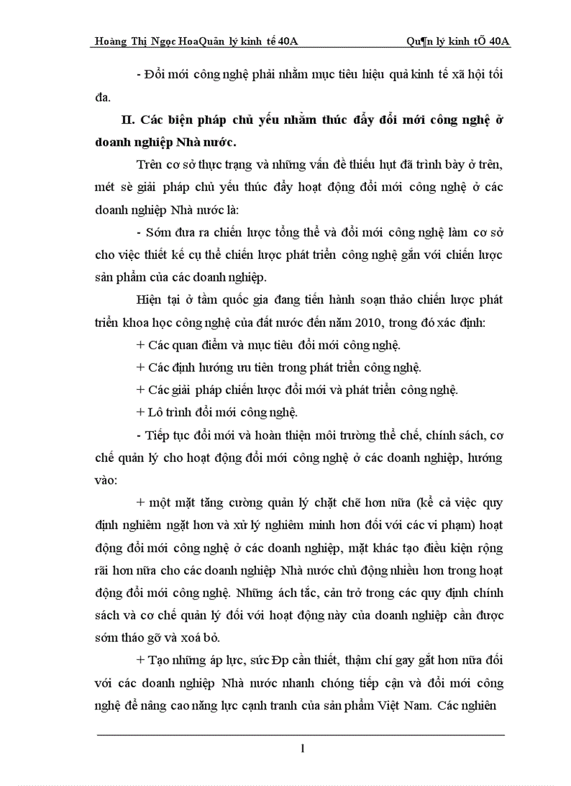 image for page Một số vấn đề về đổi mới công nghệ trong các doanh nghiệp công nghệp ở Việt Nam 1