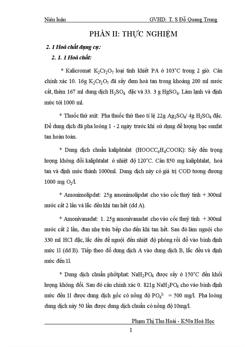 image for page Phân tích một số chỉ tiêu chất lượng nước sông Tô Lịch 1