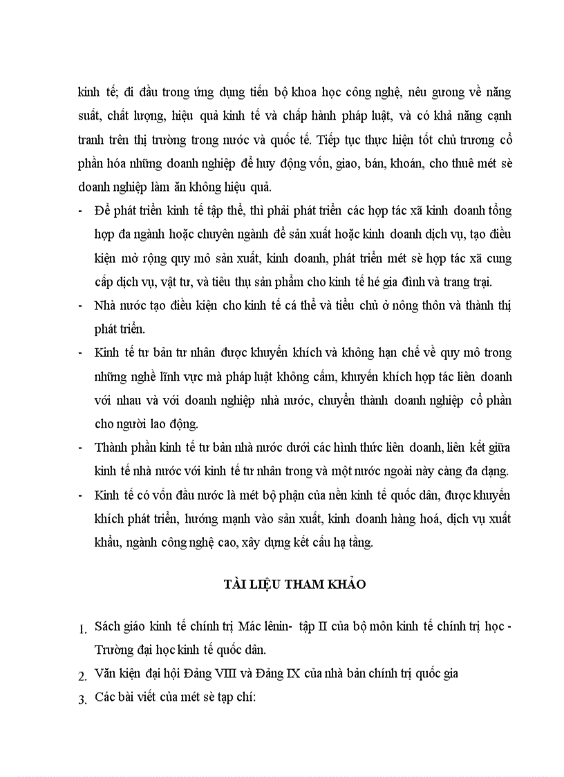 image for page Cơ cấu các thành phần kinh tế của nền kinh tế thị trường định hướng xã hội chủ nghĩa ở Việt Nam 1
