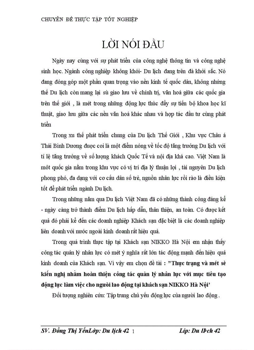 image for page Thực trạng và một số kiến nghị nhằm hoàn thiện công tác quản lý nhân lực với mục tiêu tạo động lực làm việc cho ngưòi lao động tại khách sạn NIKKO Hà Nội