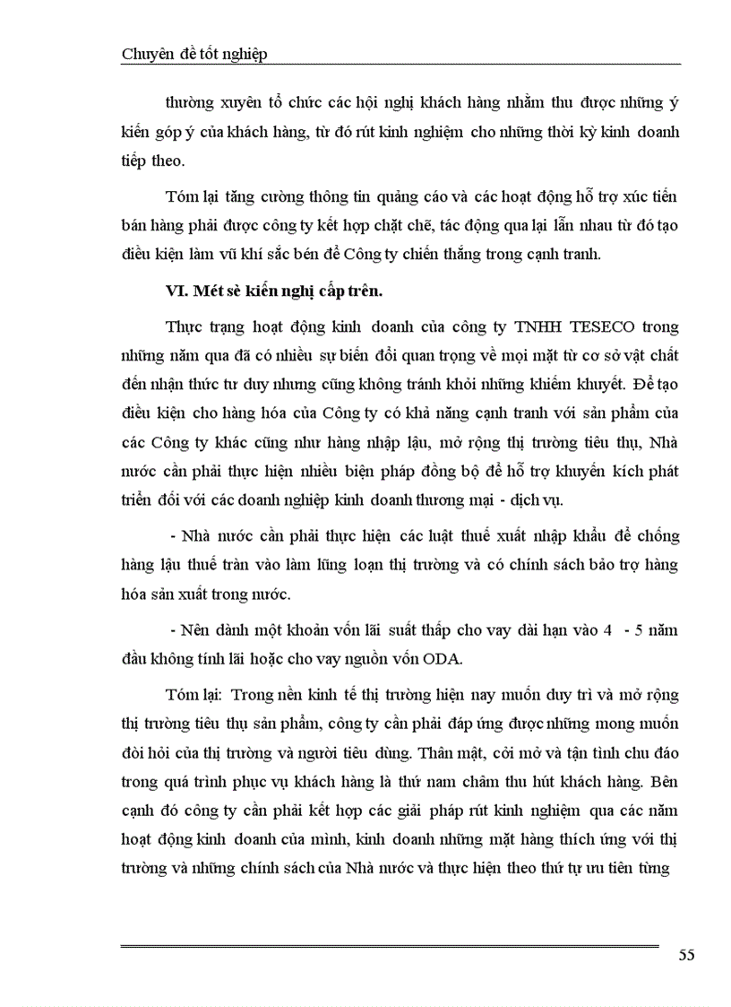 image for page Những biện pháp cơ bản góp phần duy trì và mở rộng thị trường tiêu thụ sản phẩm ở Công ty TNHH TESECO 1