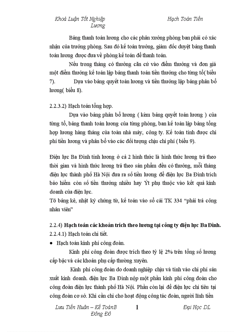 image for page Tổ chức hạch toán tiền lương và các khoản trích theo lương tại công ty Điện Lực Ba Đình Hà Nội 1