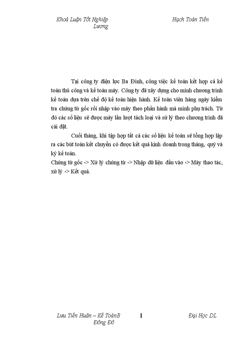 image for page Tổ chức hạch toán tiền lương và các khoản trích theo lương tại công ty Điện Lực Ba Đình Hà Nội 1