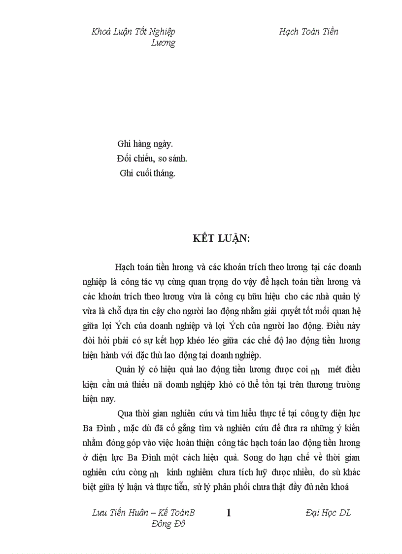 image for page Tổ chức hạch toán tiền lương và các khoản trích theo lương tại công ty Điện Lực Ba Đình Hà Nội 1