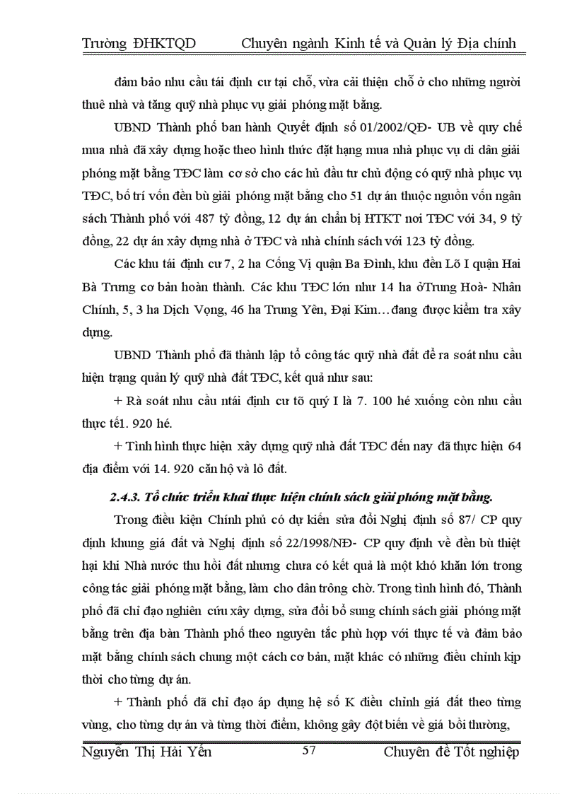 image for page Một số giải pháp chủ yếu nhằm đẩy nhanh công tác giải phóng mặt bằng trong thực hiện các dự án đầu tư trên địa bàn Thành phố Hà Nội