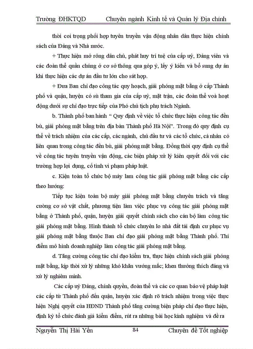 image for page Một số giải pháp chủ yếu nhằm đẩy nhanh công tác giải phóng mặt bằng trong thực hiện các dự án đầu tư trên địa bàn Thành phố Hà Nội