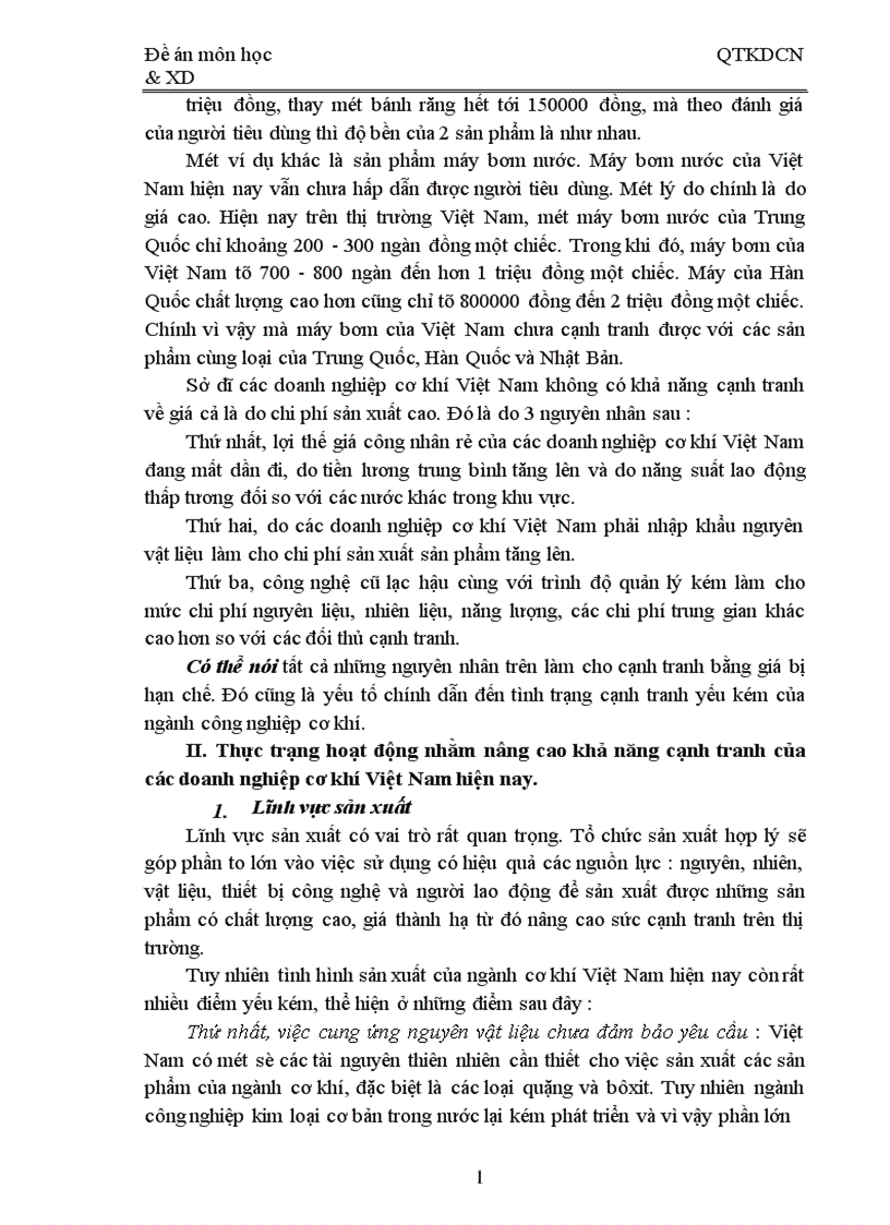 image for page Một số giải pháp nhằm nâng cao khả năng cạnh tranh của ngành cơ khí Việt Nam 1