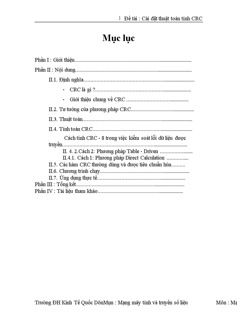 image for page Cài đặt thuật toán tính CRC 1