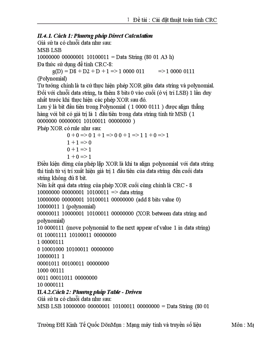image for page Cài đặt thuật toán tính CRC 1