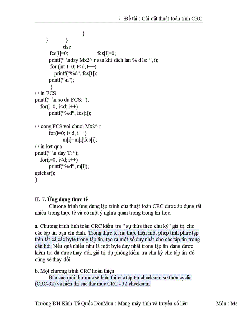 image for page Cài đặt thuật toán tính CRC 1