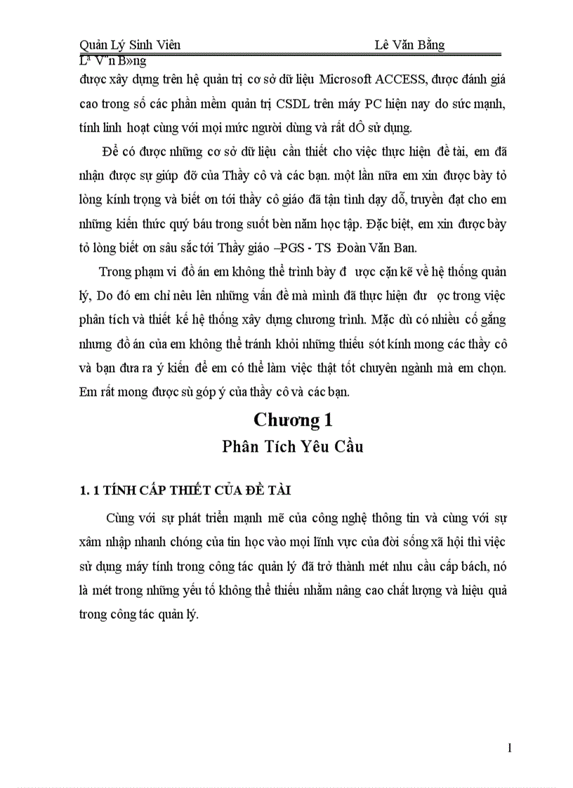 image for page Phân Tích Và Thiết Kế Hệ Thống Quản Lý Sinh Viên