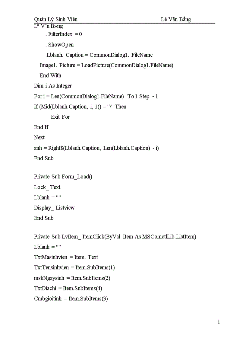 image for page Phân Tích Và Thiết Kế Hệ Thống Quản Lý Sinh Viên