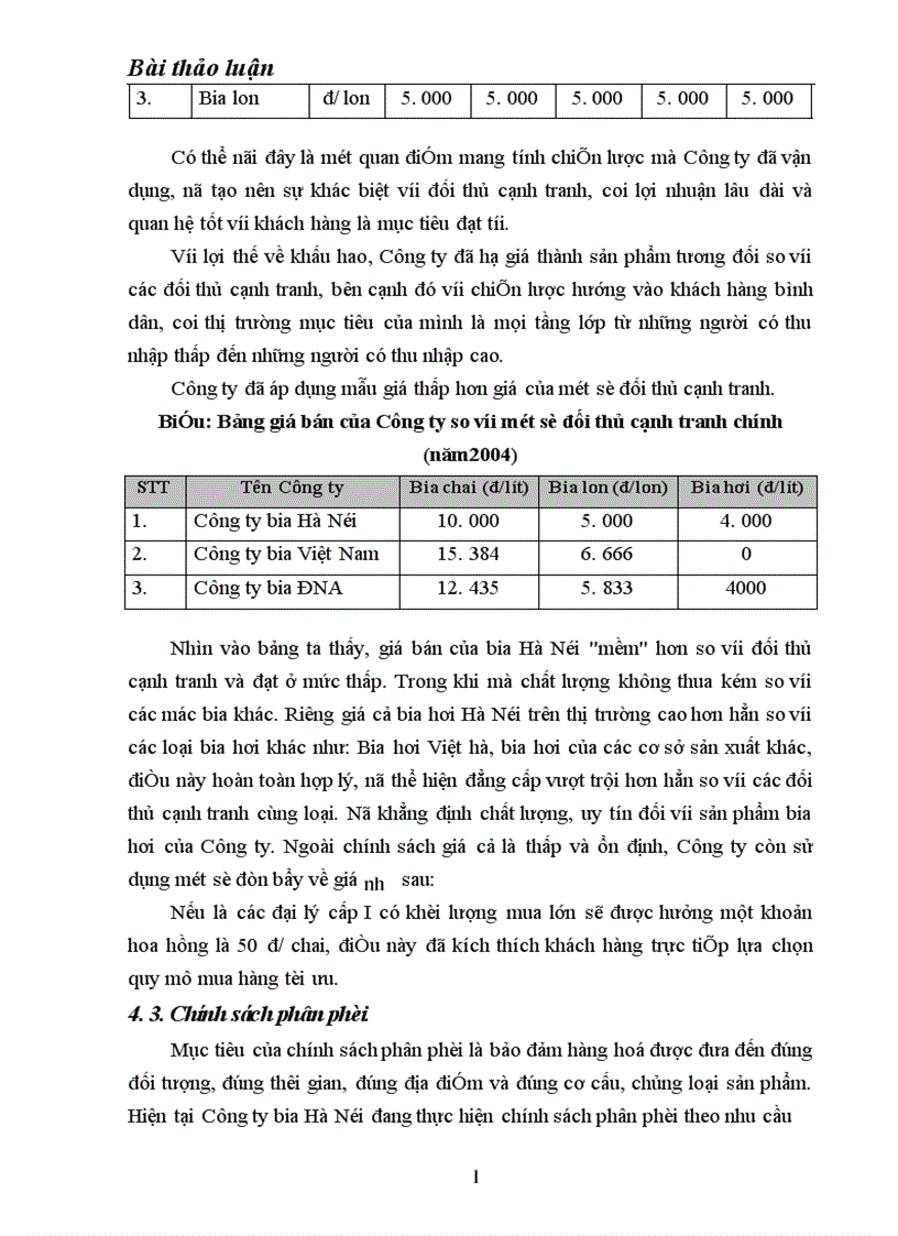 image for page Phân tích đánh giá thực trạng sản phẩm Bia Hà Nội trên thị trường Miền Bắc và một số biện pháp Marketing trong cạnh tranh của công ty Bia Hà Nội với các sản Bia phẩm cùng loại 1