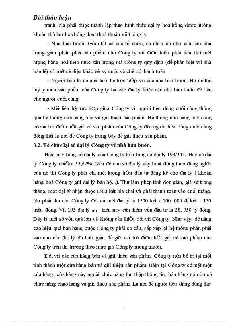 image for page Phân tích đánh giá thực trạng sản phẩm Bia Hà Nội trên thị trường Miền Bắc và một số biện pháp Marketing trong cạnh tranh của công ty Bia Hà Nội với các sản Bia phẩm cùng loại 1