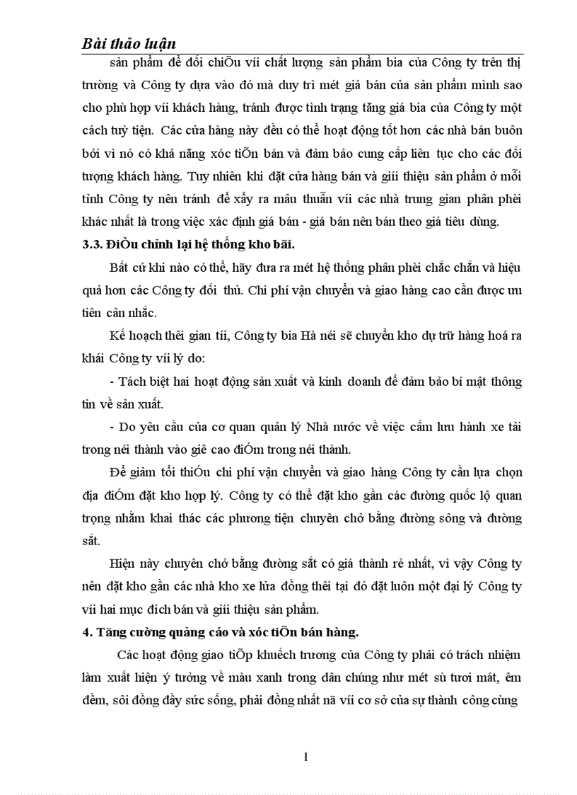 image for page Phân tích đánh giá thực trạng sản phẩm Bia Hà Nội trên thị trường Miền Bắc và một số biện pháp Marketing trong cạnh tranh của công ty Bia Hà Nội với các sản Bia phẩm cùng loại 1