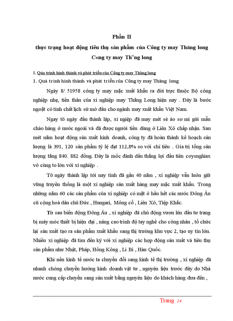 image for page Các biện pháp đẩy mạnh việc tiêu thụ sản phẩm của công ty may thăng long