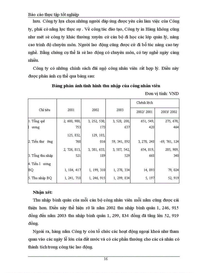 image for page Báo cáo thực tập tổng hợp của Công ty in Hàng Không 1