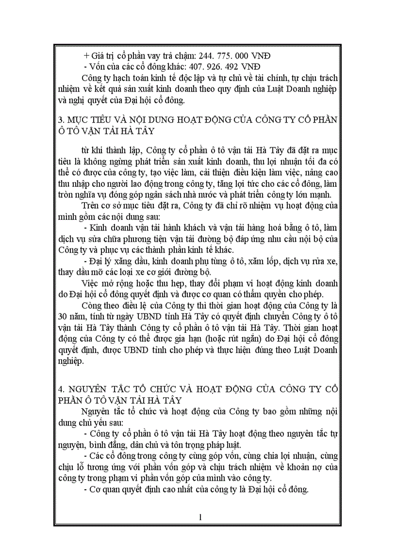 image for page Báo cáo thực tập tổng hợp của Công ty cổ phần ô tô vận tải Hà Tây 1