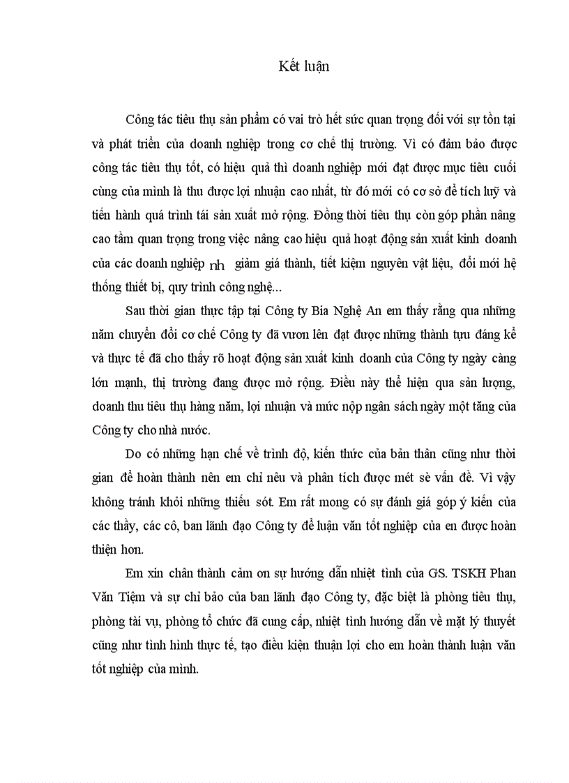 image for page Một số biện pháp thúc đẩy tiêu thụ sản phẩm bia tại Công ty cổ phần Bia Nghệ An 1