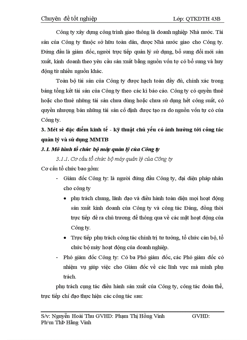 image for page Một số giaỉ pháp nhằm nâng cao công tác quản lý và sử dụng máy móc thiết bị tại Công ty Xây Dựng Công Trình Giao Thông 810