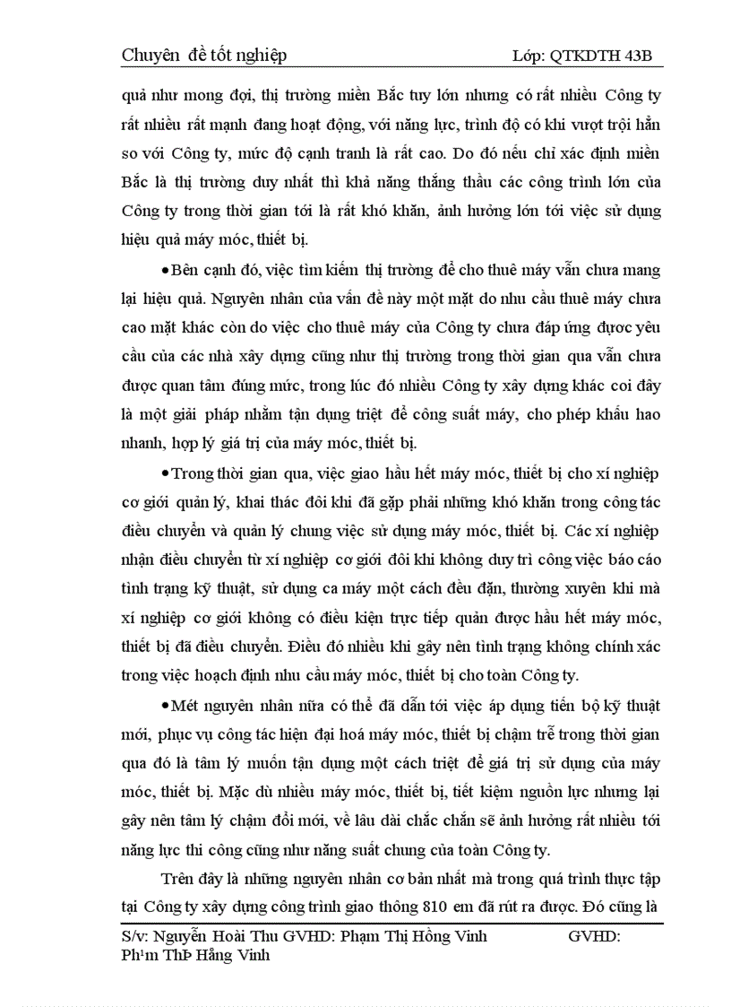 image for page Một số giaỉ pháp nhằm nâng cao công tác quản lý và sử dụng máy móc thiết bị tại Công ty Xây Dựng Công Trình Giao Thông 810