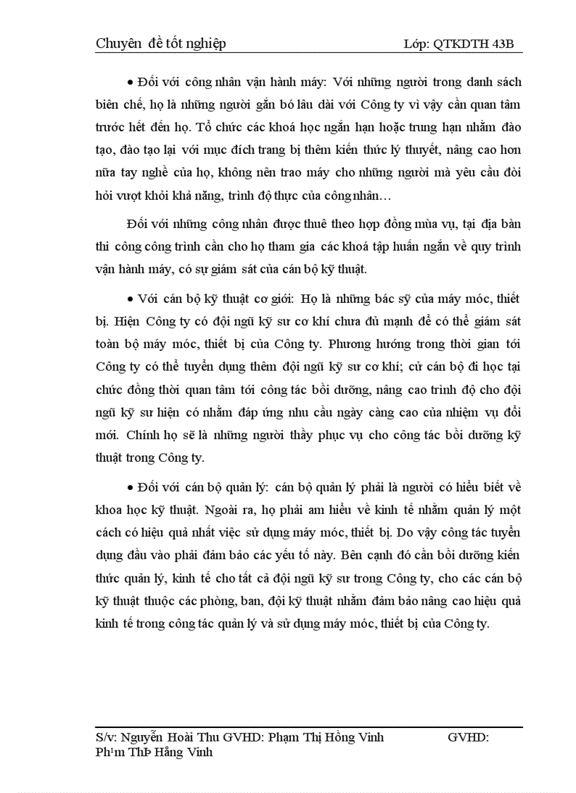 image for page Một số giaỉ pháp nhằm nâng cao công tác quản lý và sử dụng máy móc thiết bị tại Công ty Xây Dựng Công Trình Giao Thông 810