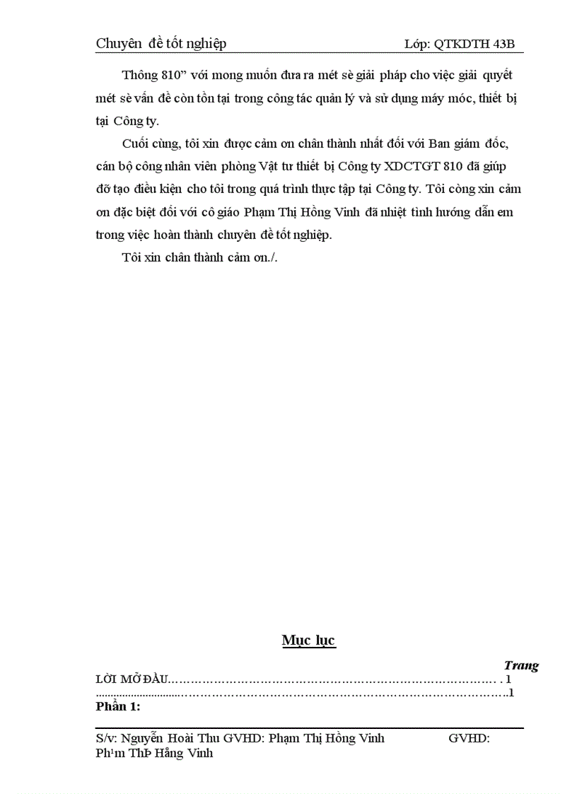 image for page Một số giaỉ pháp nhằm nâng cao công tác quản lý và sử dụng máy móc thiết bị tại Công ty Xây Dựng Công Trình Giao Thông 810