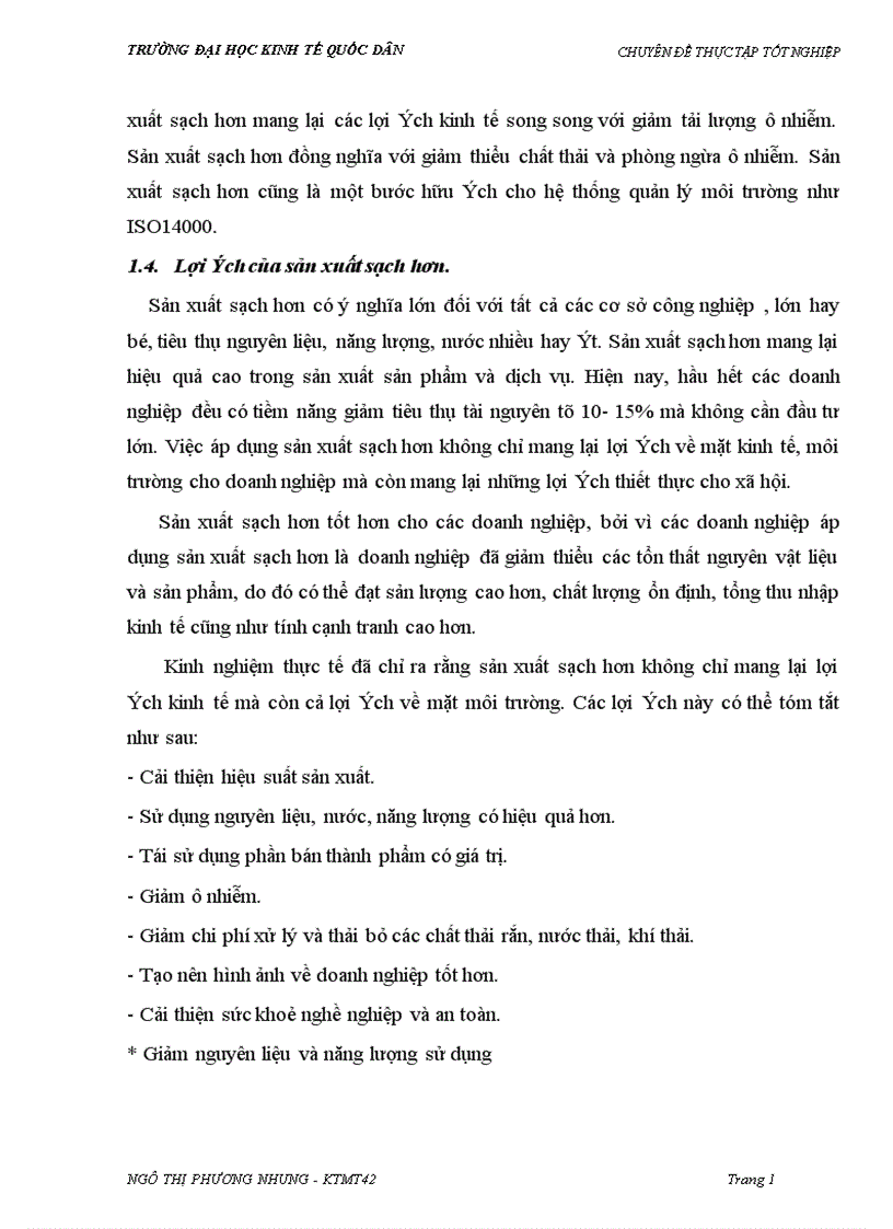 image for page Nghiên cứu áp dụng mô hình sản xuất sạch hơn cho việc giảm thiểu chất thải tại phân xưởng Nhuộm công ty Dệt 8 3