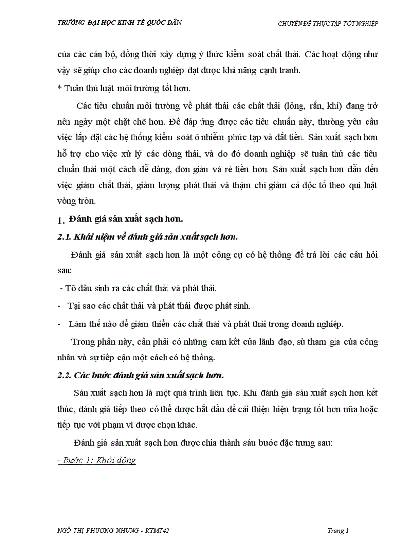 image for page Nghiên cứu áp dụng mô hình sản xuất sạch hơn cho việc giảm thiểu chất thải tại phân xưởng Nhuộm công ty Dệt 8 3