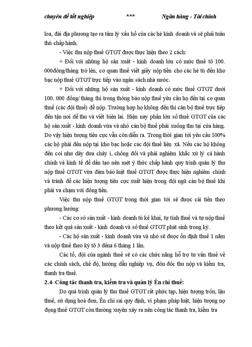 image for page Một số giải pháp nâng cao hiệu quả quản lý thu thuế GTGT khu vực ngoài quốc doanh trên địa bàn huyện Sóc Sơn 1