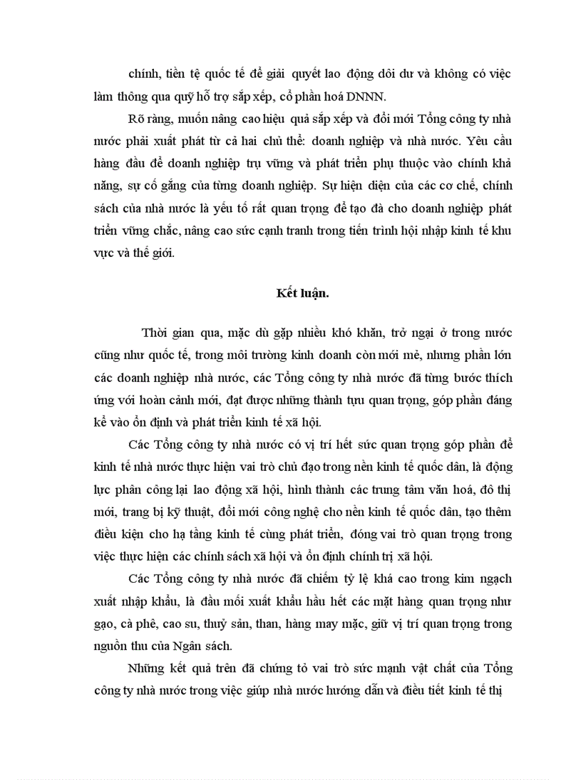 image for page Vai trò của Tổng công ty nhà nước và một số giải pháp nâng cao hiệu quả hoạt động của các Tổng công ty Nhà nước