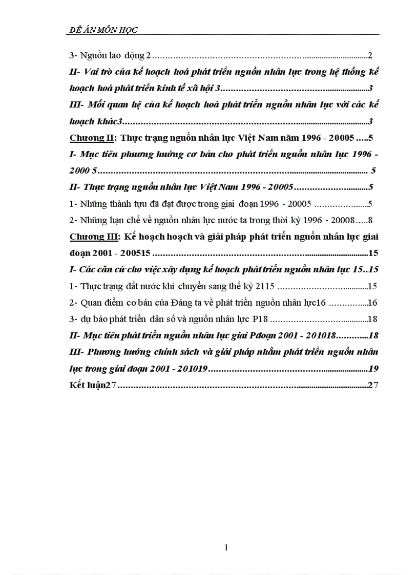 image for page kế hoạch hoá phát triển nguồn nhân lực ở Việt Nam thời kỳ 2001 2005 và giải pháp thực hiện