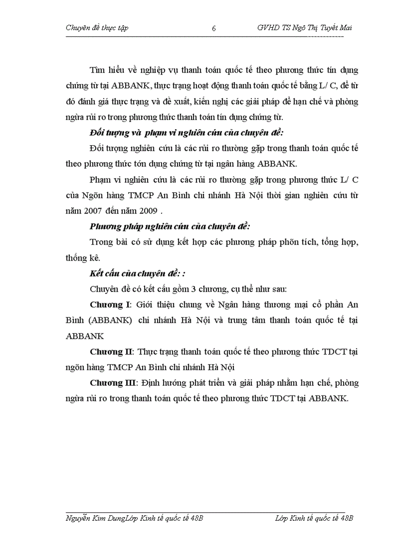 image for page Giải pháp phòng ngừa và hạn chế rủi ro trong thanh toán quốc tế tín dụng theo phương thức tín dụng chứng từ tại Ngân hàng TMCP An Bình