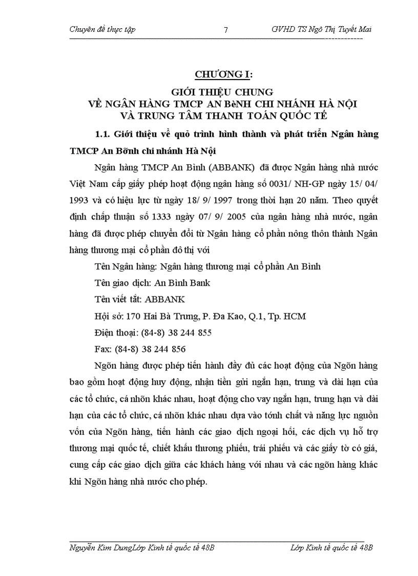 image for page Giải pháp phòng ngừa và hạn chế rủi ro trong thanh toán quốc tế tín dụng theo phương thức tín dụng chứng từ tại Ngân hàng TMCP An Bình