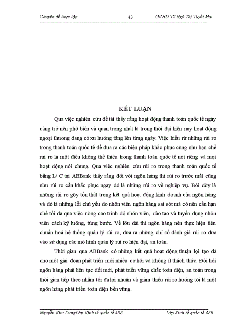 image for page Giải pháp phòng ngừa và hạn chế rủi ro trong thanh toán quốc tế tín dụng theo phương thức tín dụng chứng từ tại Ngân hàng TMCP An Bình