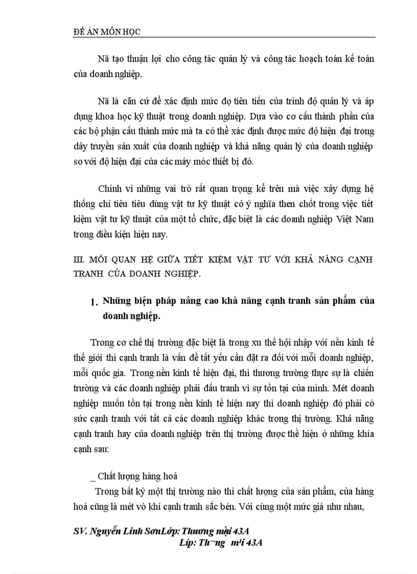 image for page Tiết kiệm vật tư biện pháp quan trọng nâng cao khả năng cạnh tranh sản phẩm ở các doanh nghiệp trong điều kiện hội nhập